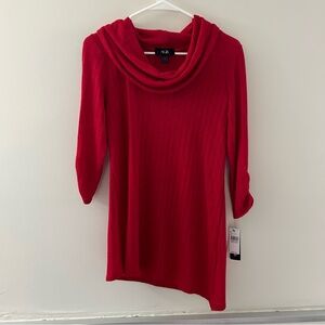 AGB Turtleneck Sweater, Red, Medium
